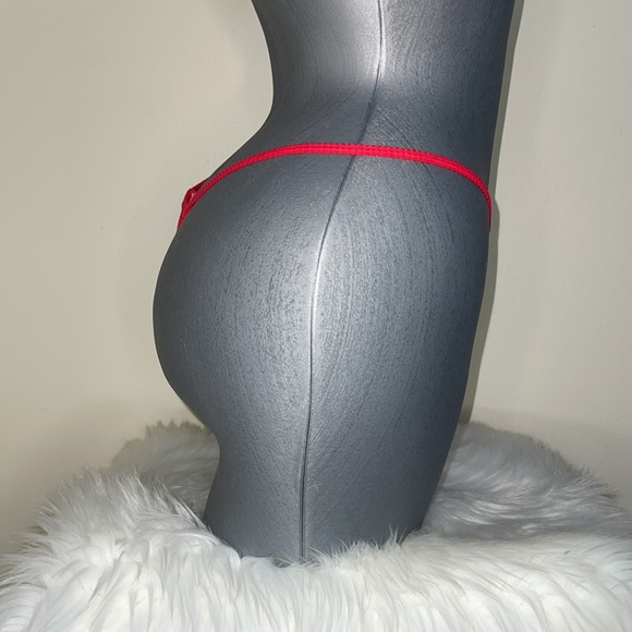 VICTORIAS SECRET PINK COTTON V-STRING PANTY THONG. NWT - Picture 8 of 9